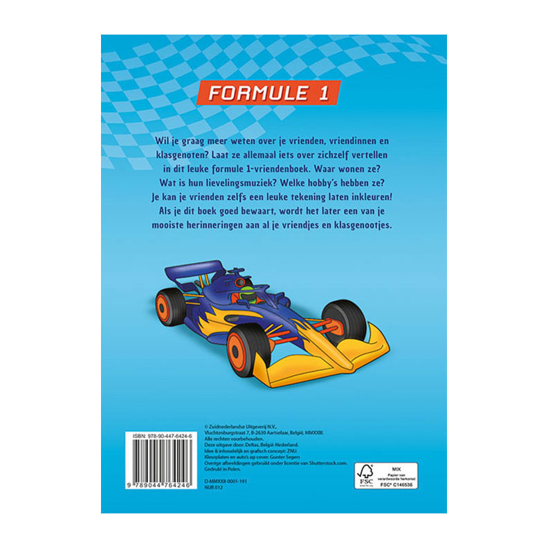 Formule 1 Vriendenboek