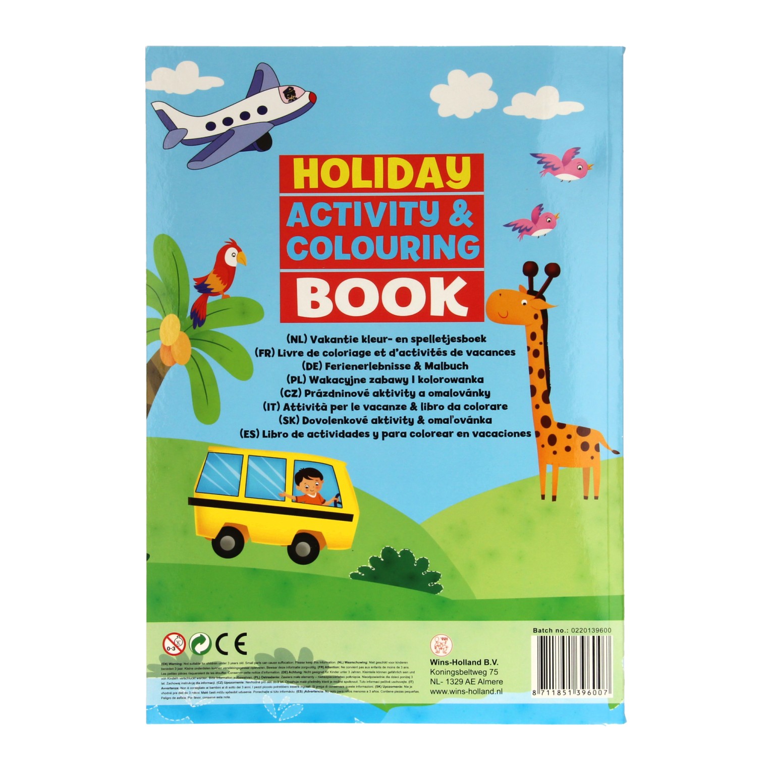 A4 Kleur- en Activiteitenboek Vakantie