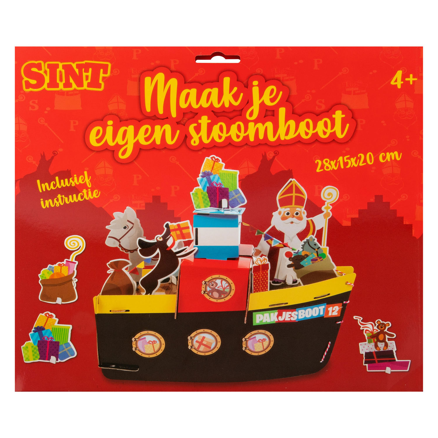 Sinterklaas-Bastelset – Bauen Sie Ihr eigenes Dampfschiff