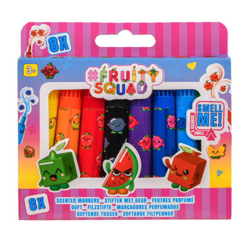 Fruity Squad Sticks mit Duft, 8 Stück.