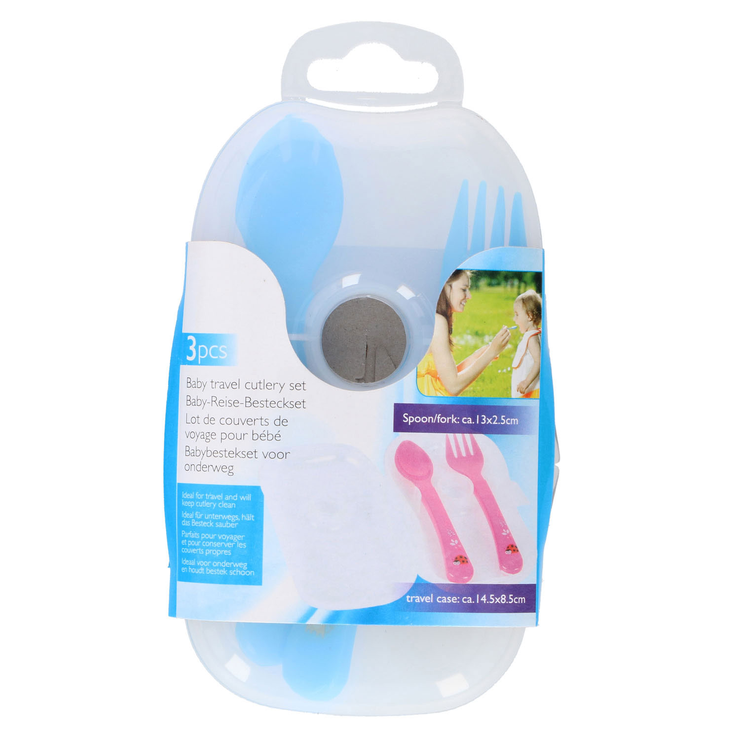 Bestekset Kind Blauw, 3dlg.