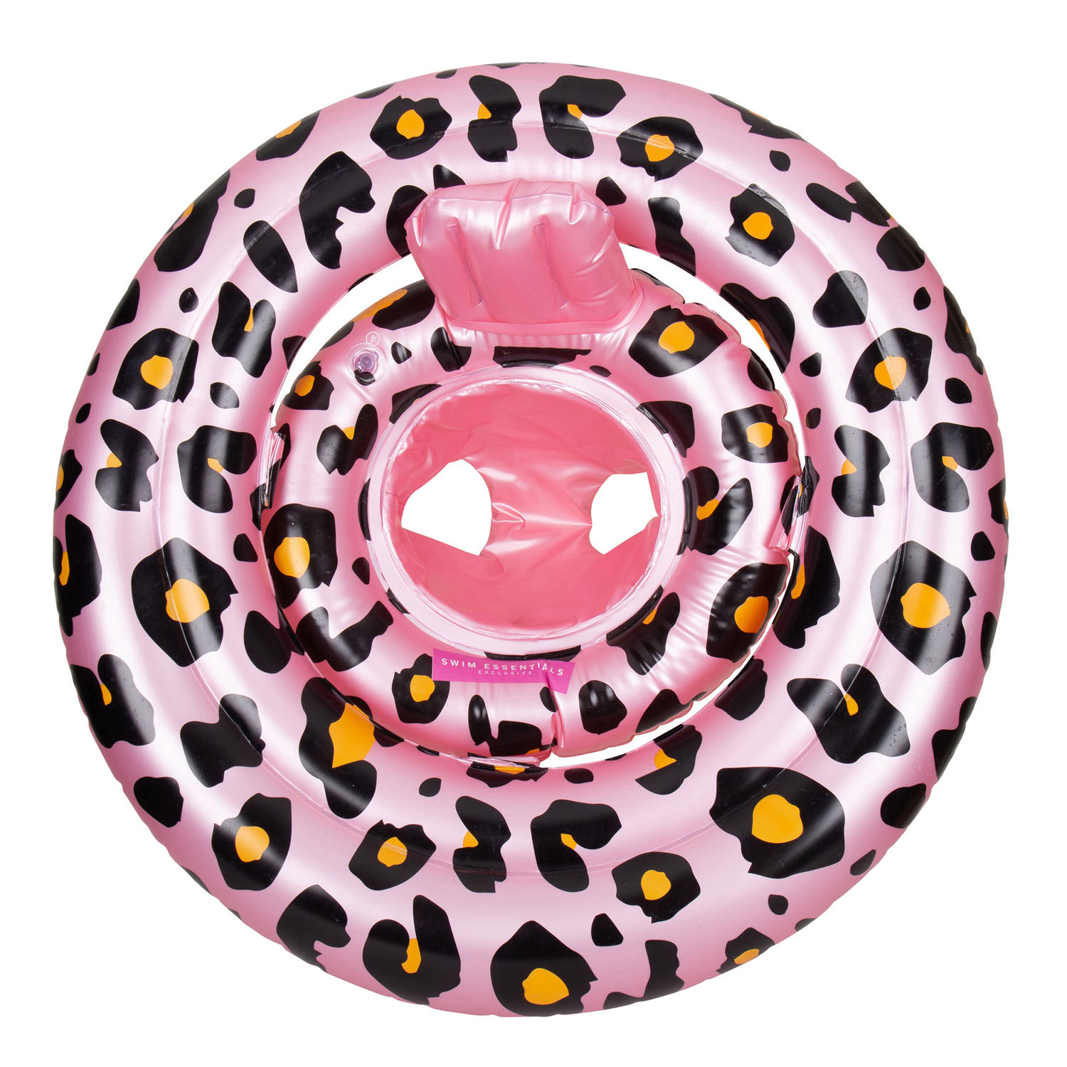 Swim Essentials Baby Zwemzitje Roze Luipaard, 0-1 jaar
