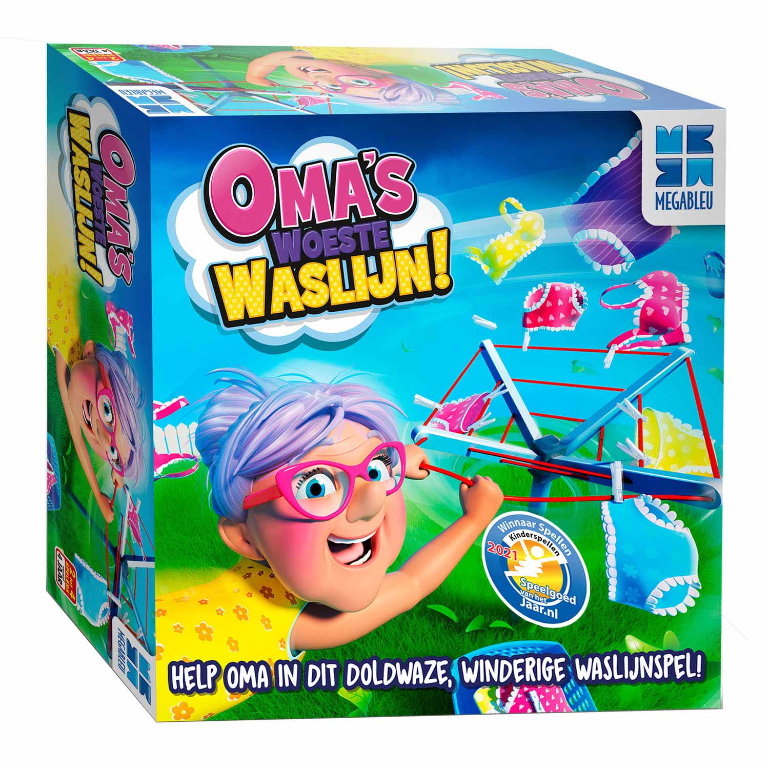 Megableu Oma's Woeste Waslijn - Kinderspel