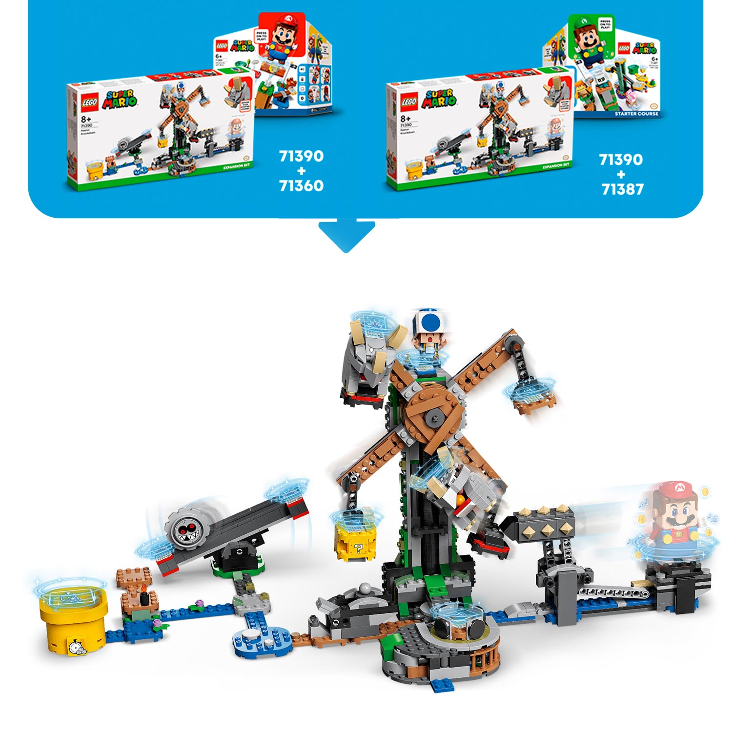 LEGO Super Mario 71390 Erweiterungsset: Fehde mit Reznors