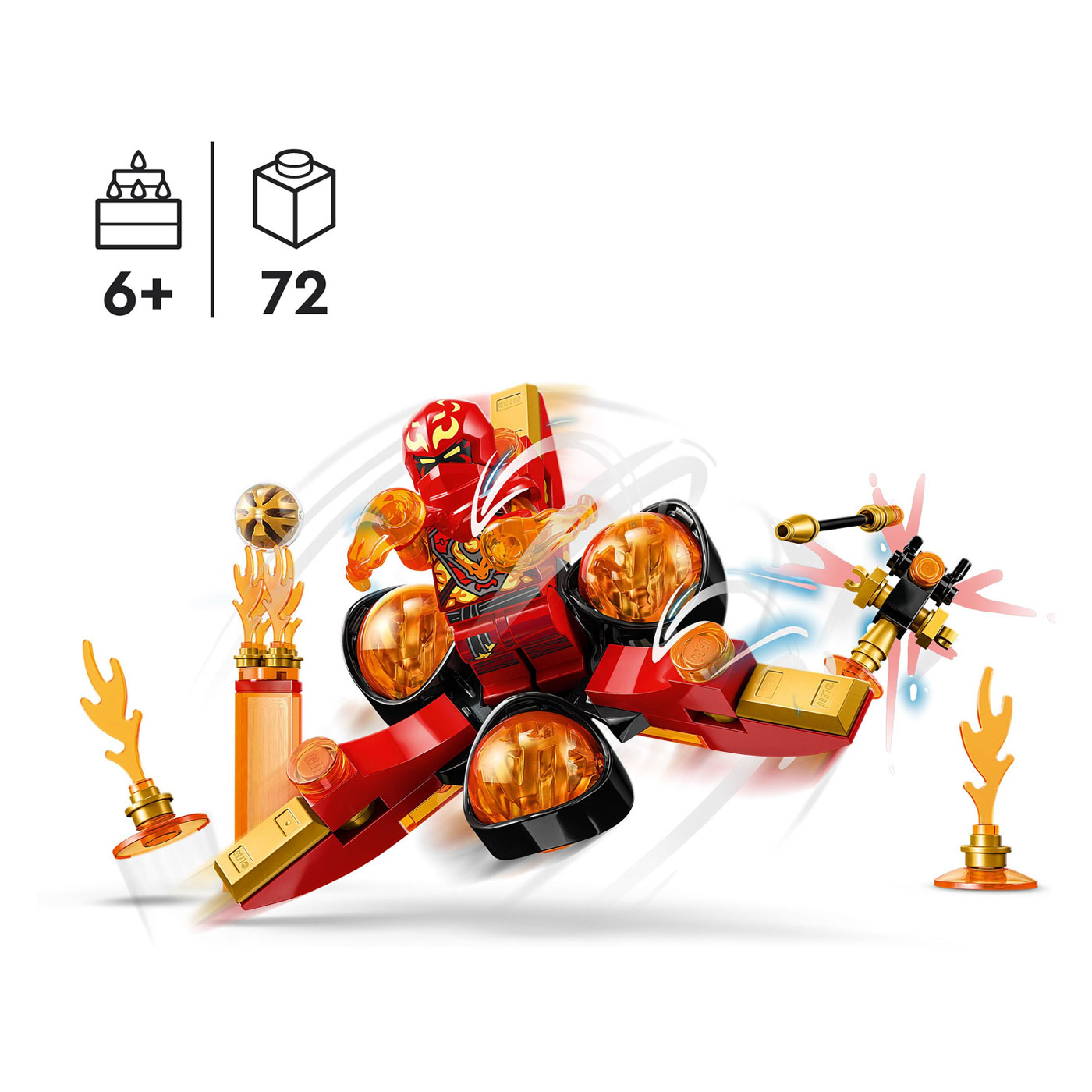 LEGO Ninjago 71777 Kai’s Drakenkracht Spinjitzu Flip