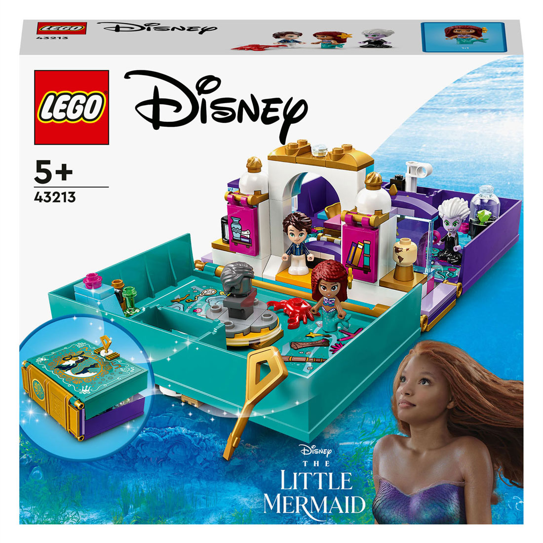 LEGO Disney Prinses 43213 De Kleine Zeemeermin Verhalenboek