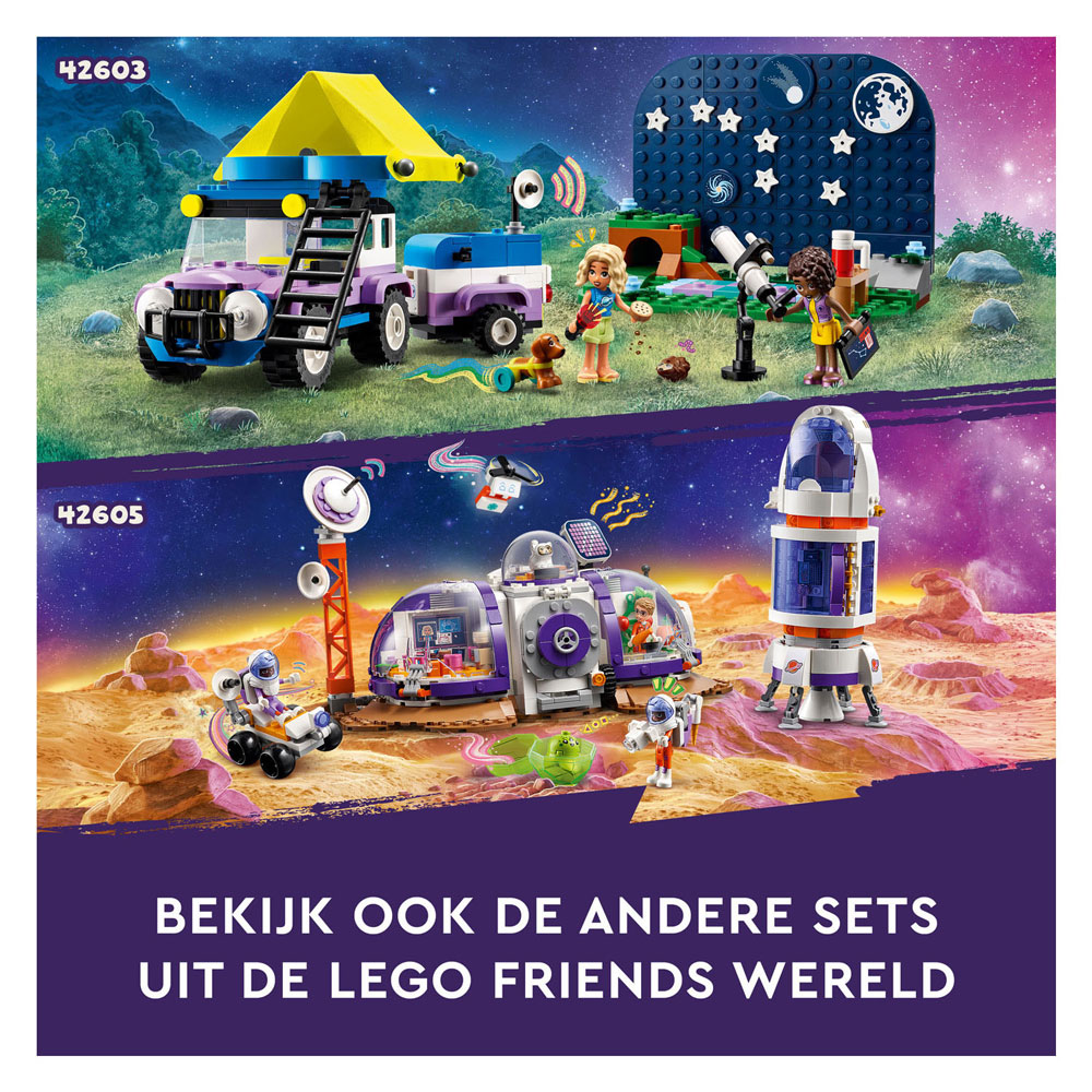 LEGO Friends 42605 Ruimtebasis op Mars en Raket