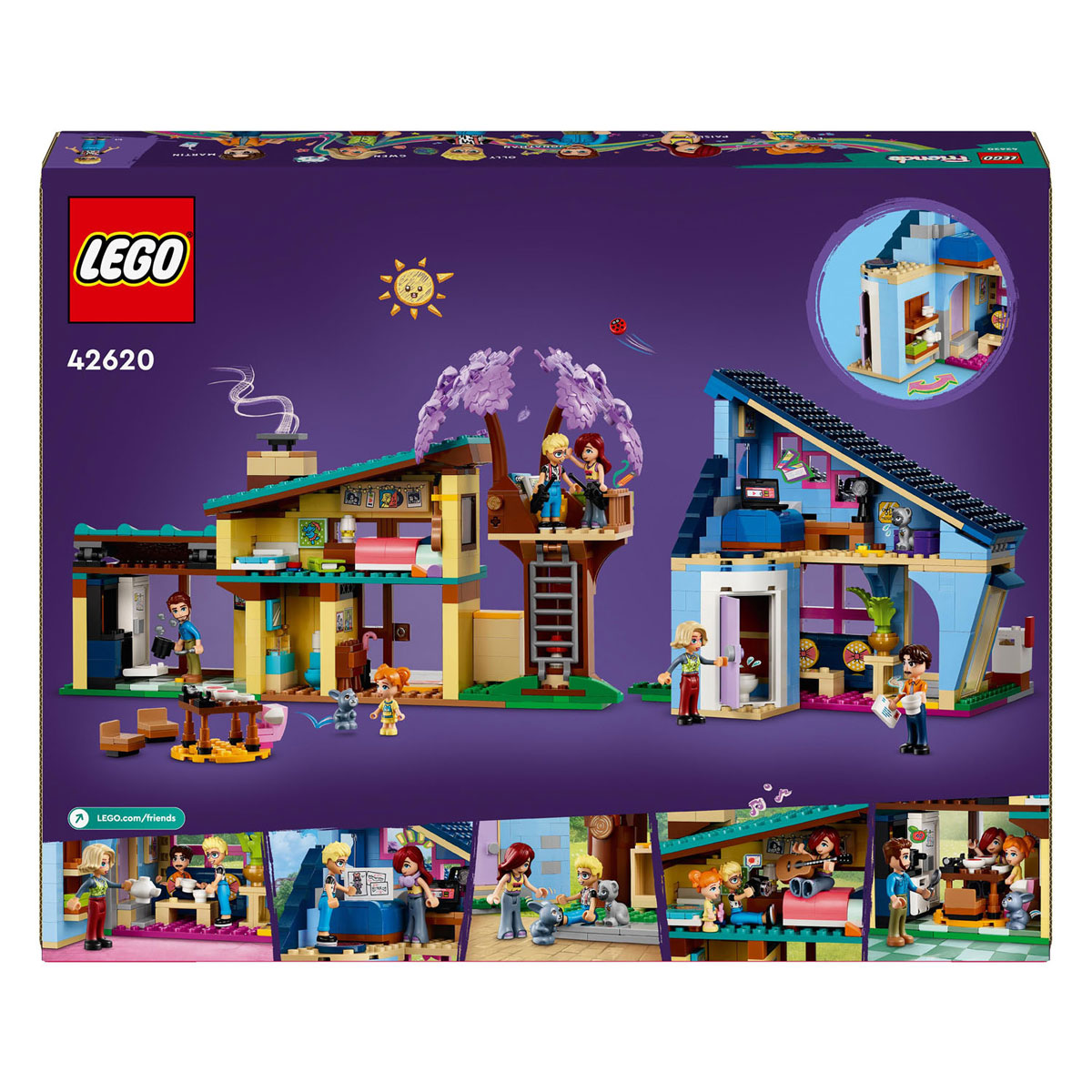 LEGO Friends 42620 Olly und Paisleys Häuser