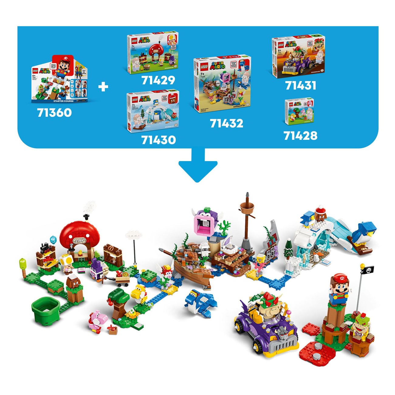 LEGO Super Mario 71429 Uitbreidingsset: Nabbit bij Toads winkeltje