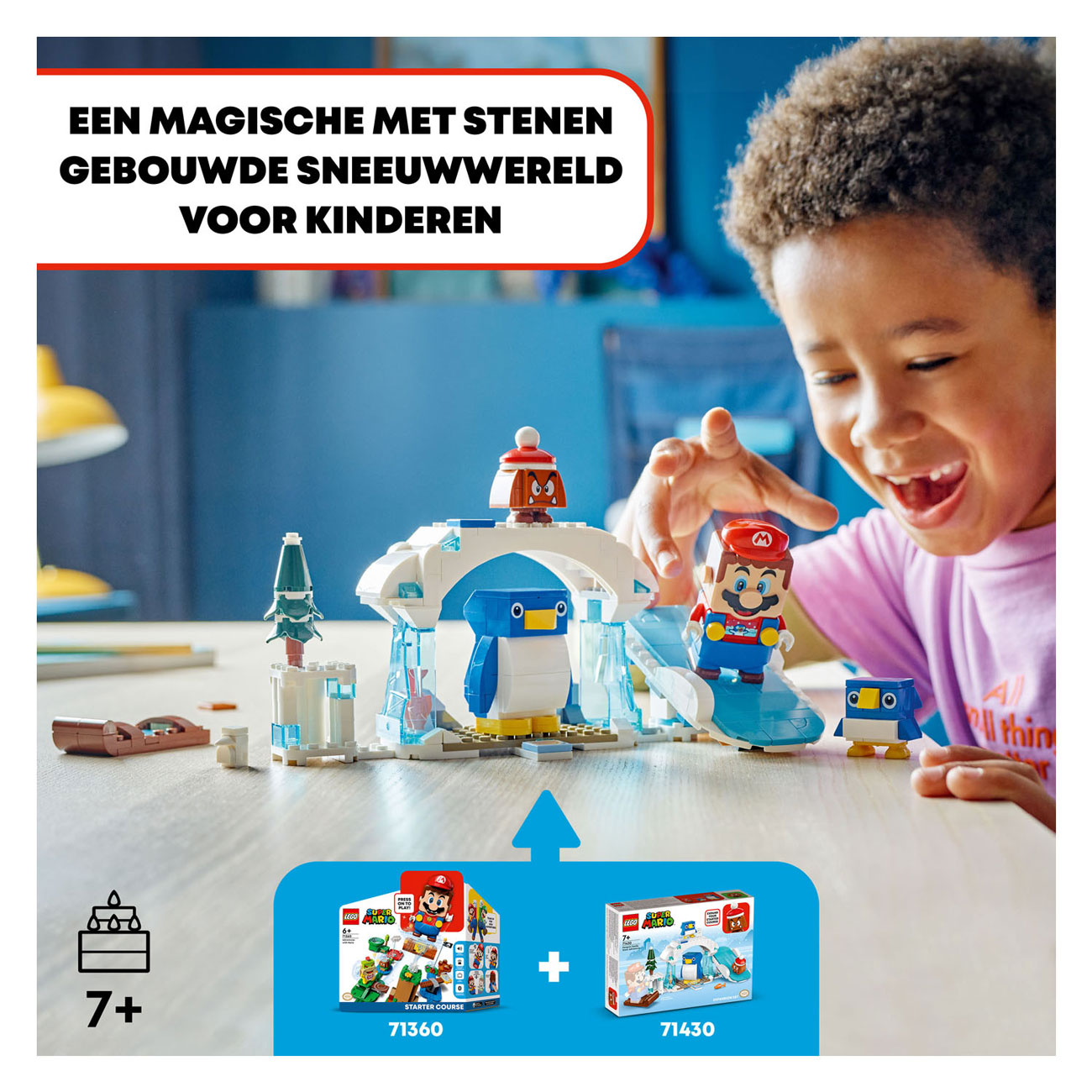 LEGO Super Mario 71430 Uitbreidingsset: Sneeuwavontuur met Penguin en Familie