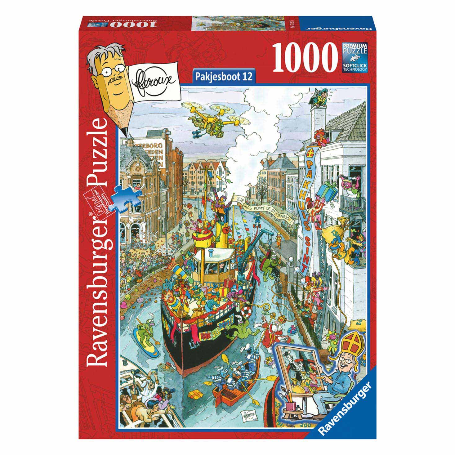 Puzzle Dampfschiff Sinterklaas, 1000.