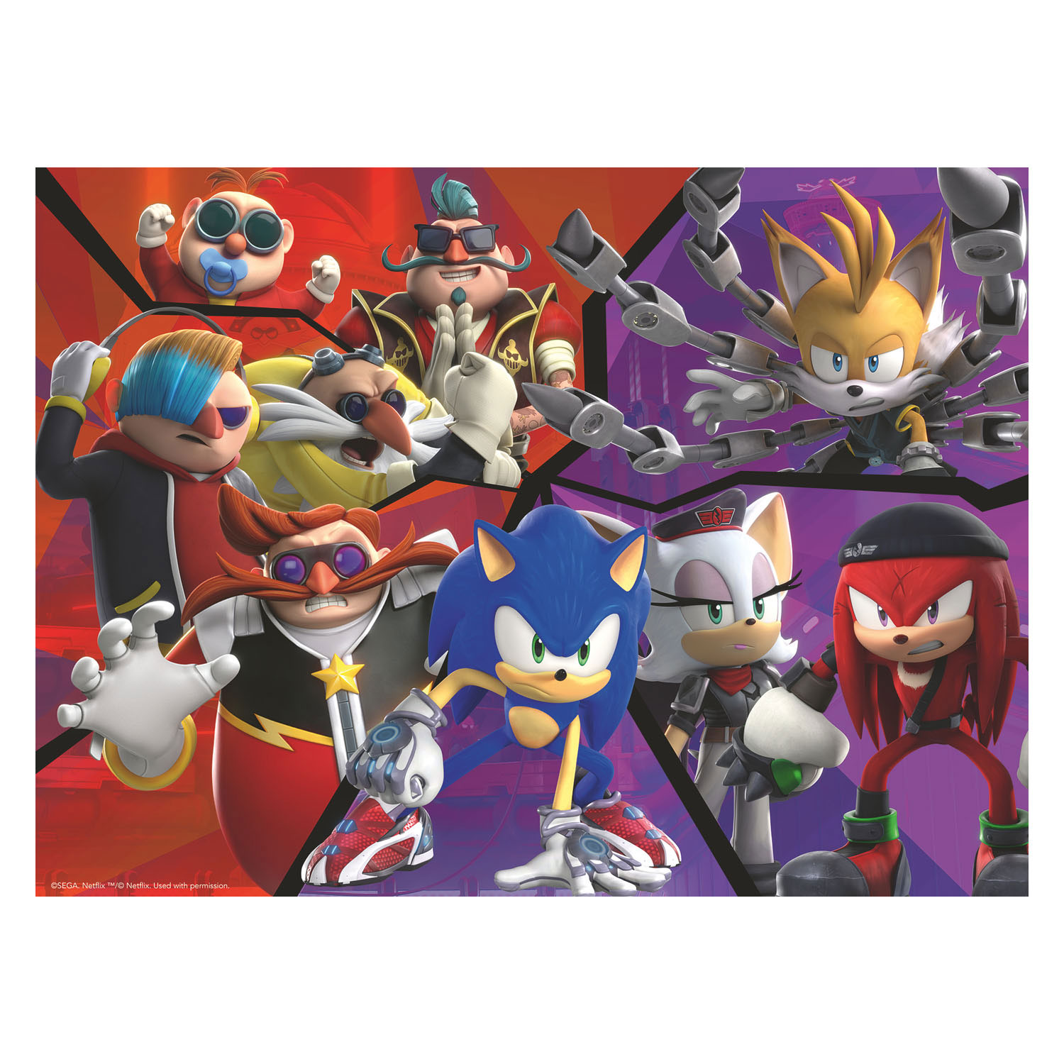 Sonic Prime Legpuzzel XXL, 100st.