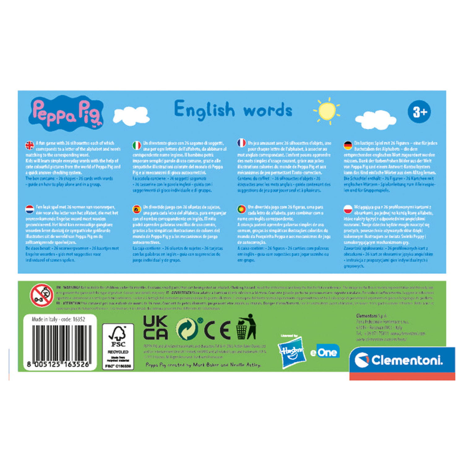 Clementoni Peppa Pig – Erste englische Wörter