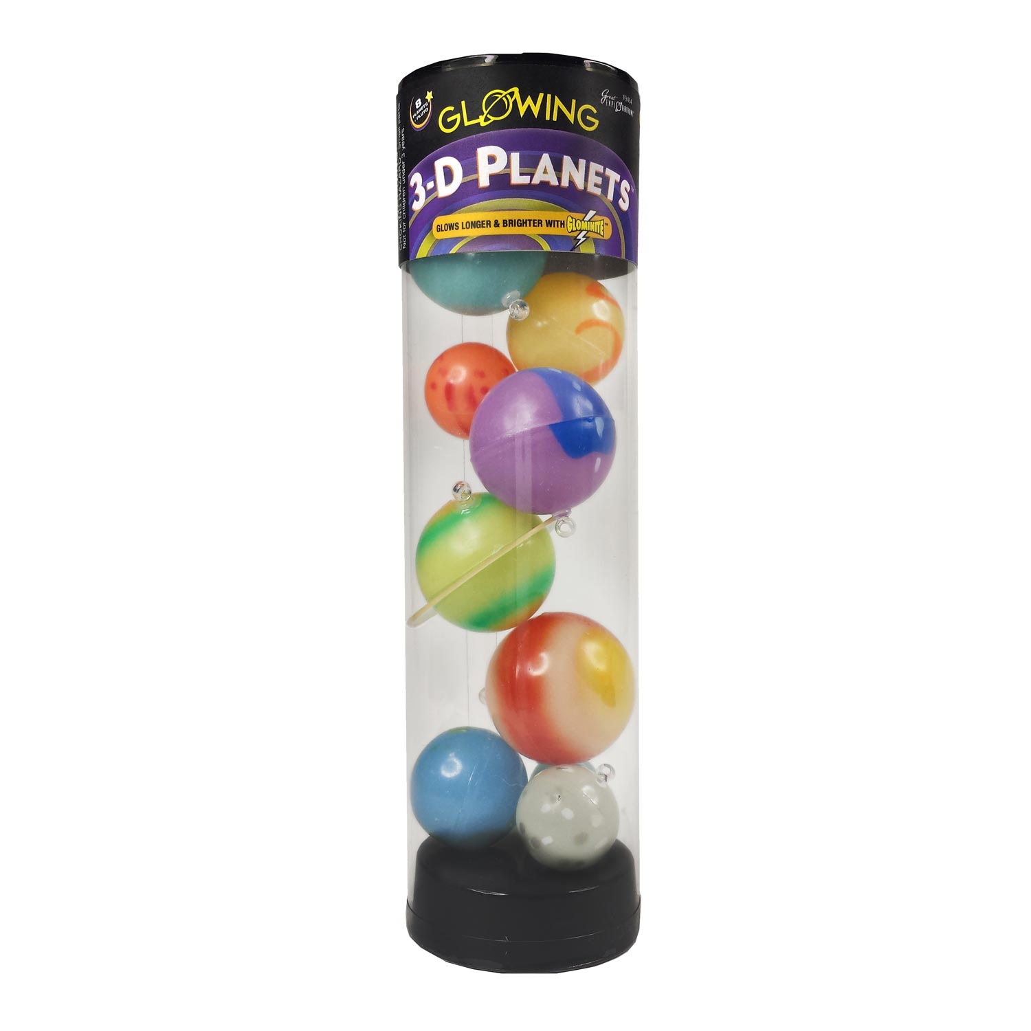Glow in the Dark 3D Planeten in Koker