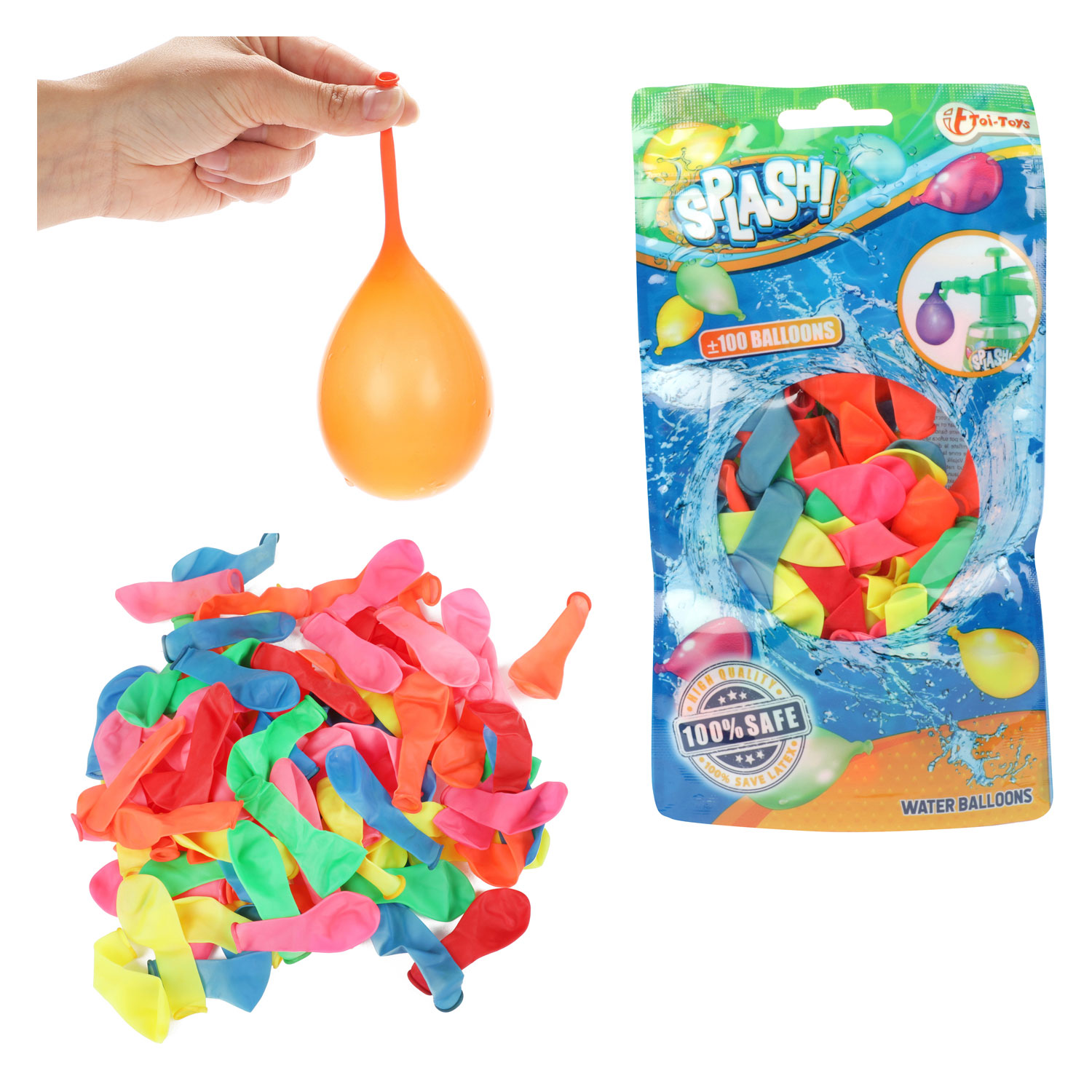 Splash HQ Wasserballons, 100 Stück.