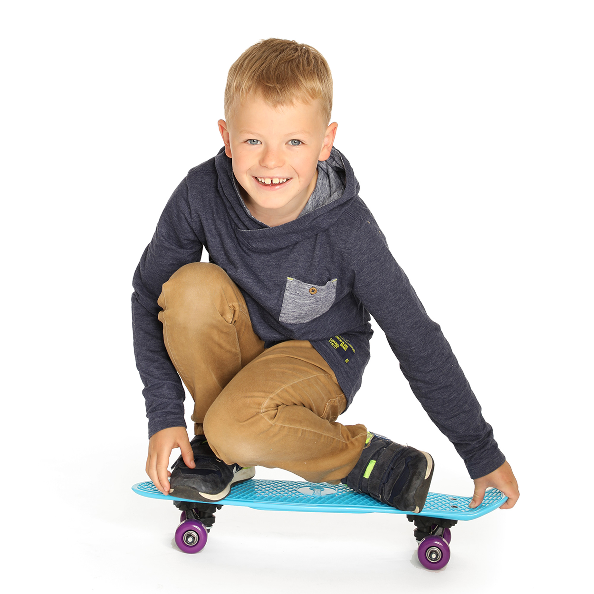 Skateboard Blau, 55cm