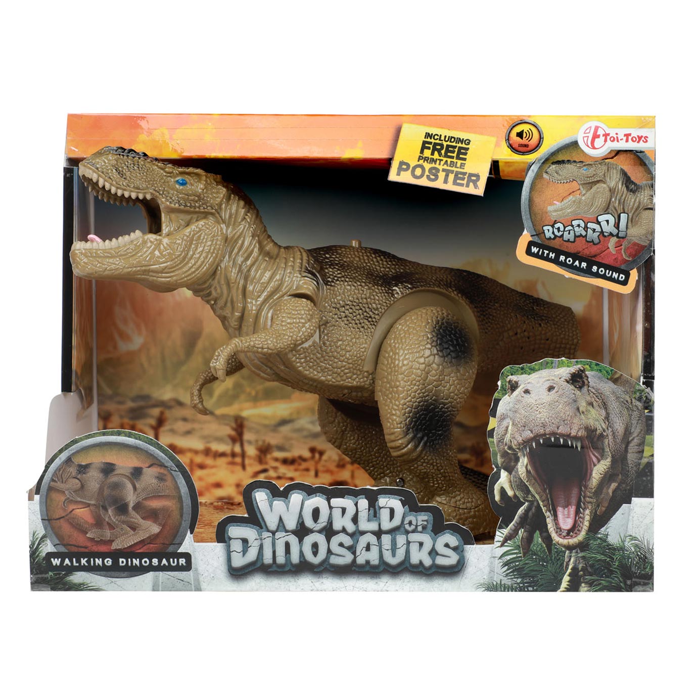 World of Dinosaurs Dino T-Rex beim Gehen mit Ton