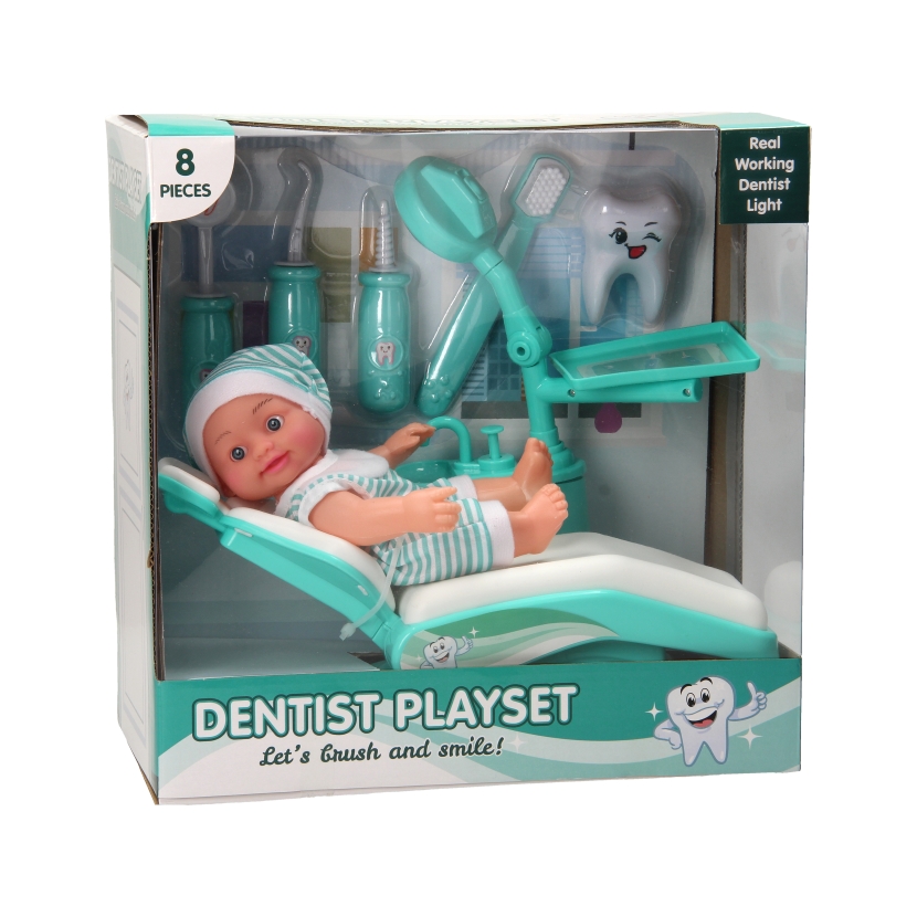 Zahnarzt-Spielset mit Puppe