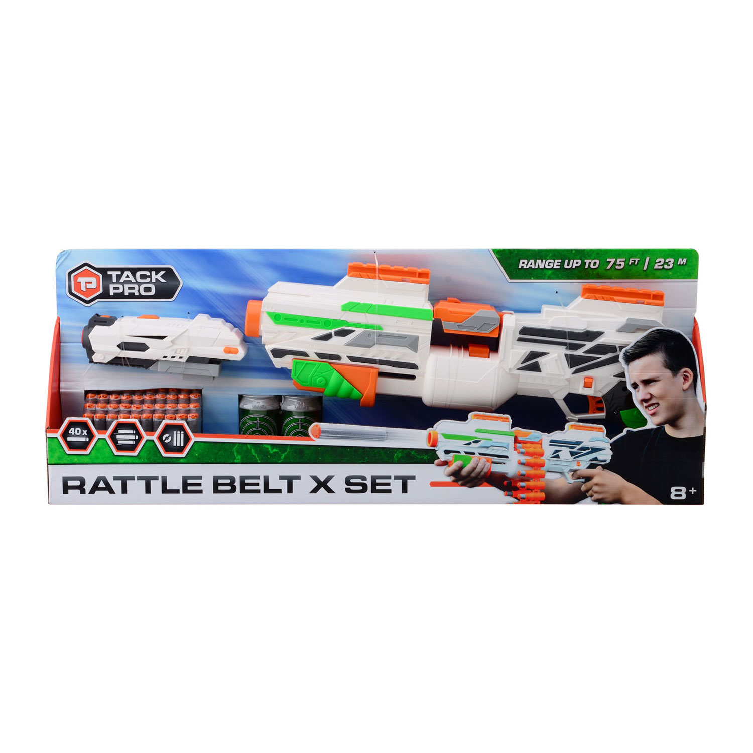 Tack Pro Rattle Belt X Set mit 40 Darts und Zubehör
