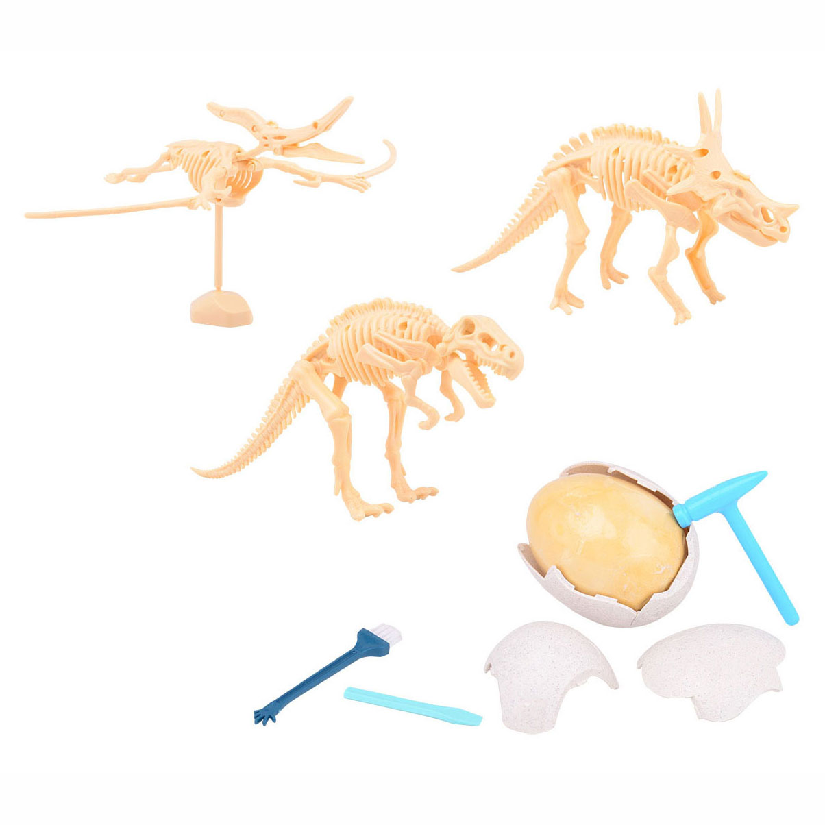 Zerbrich das Ei-Dino-Fossil