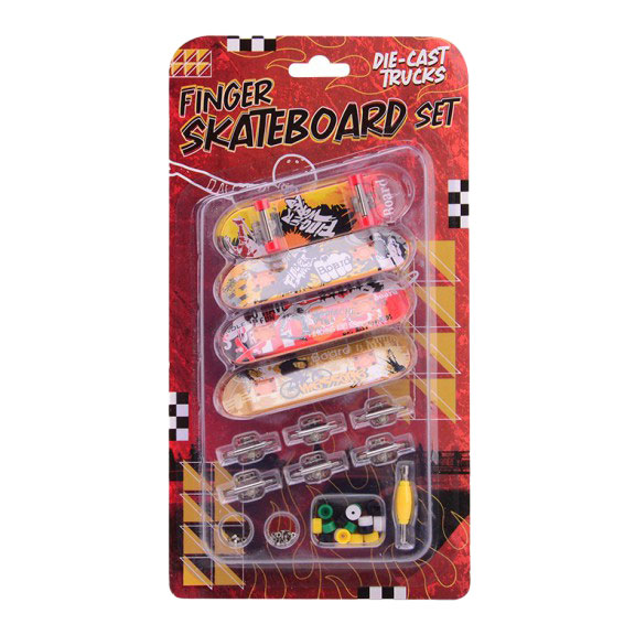Finger-Skateboard-Set, 4-tlg.