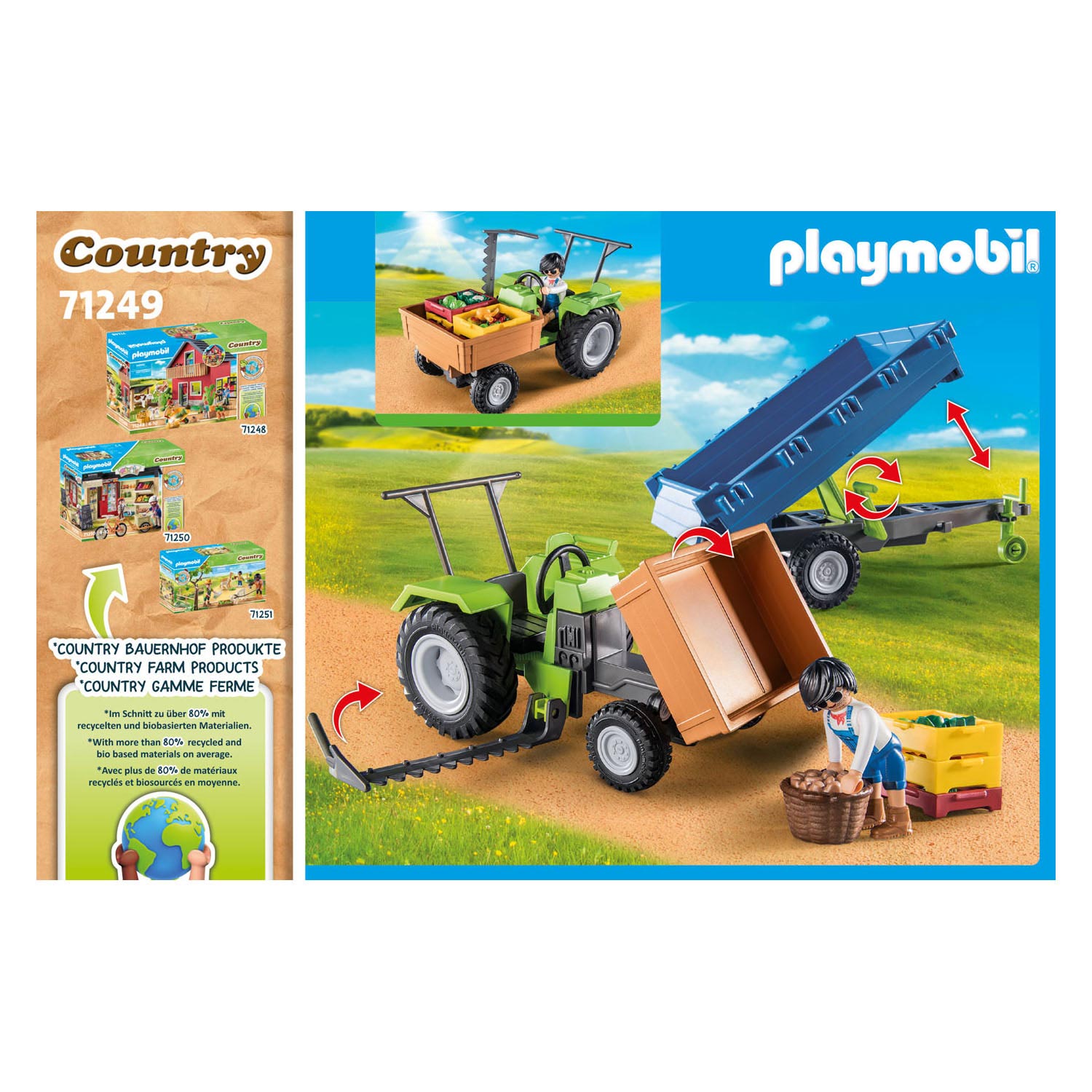 Playmobil Country Trekker met Aanhanger - 71249