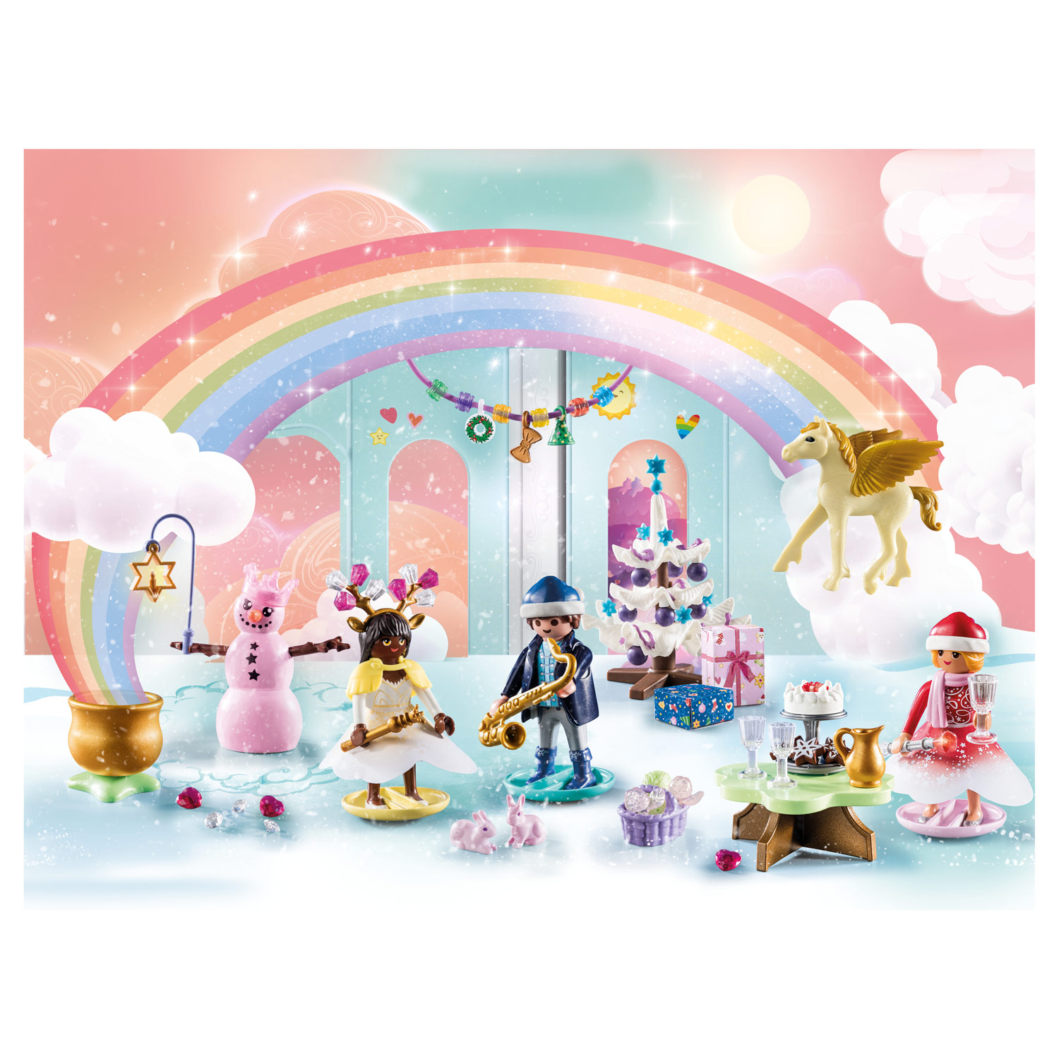 Playmobil Adventskalender Kerstmis onder de Regenboog - 71348