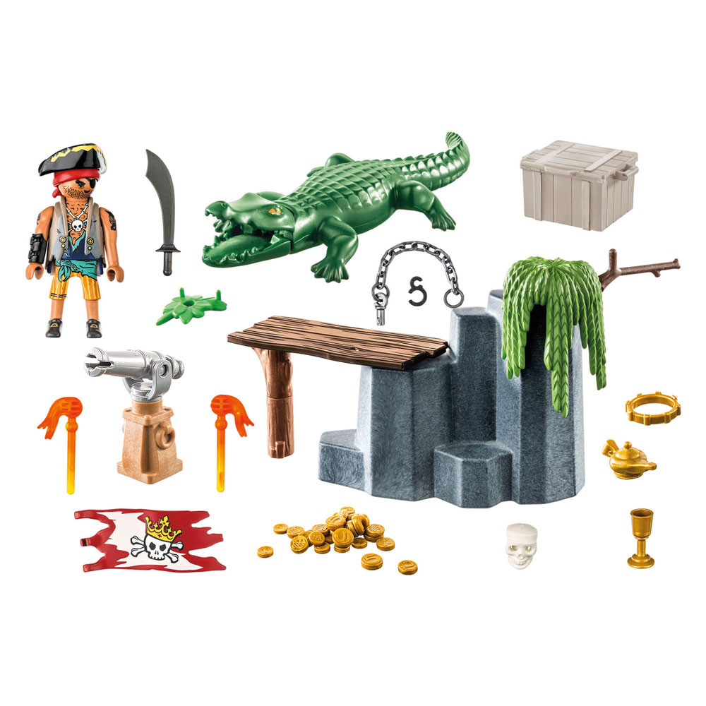 Playmobil Pirates Pirat mit Alligator - 71473