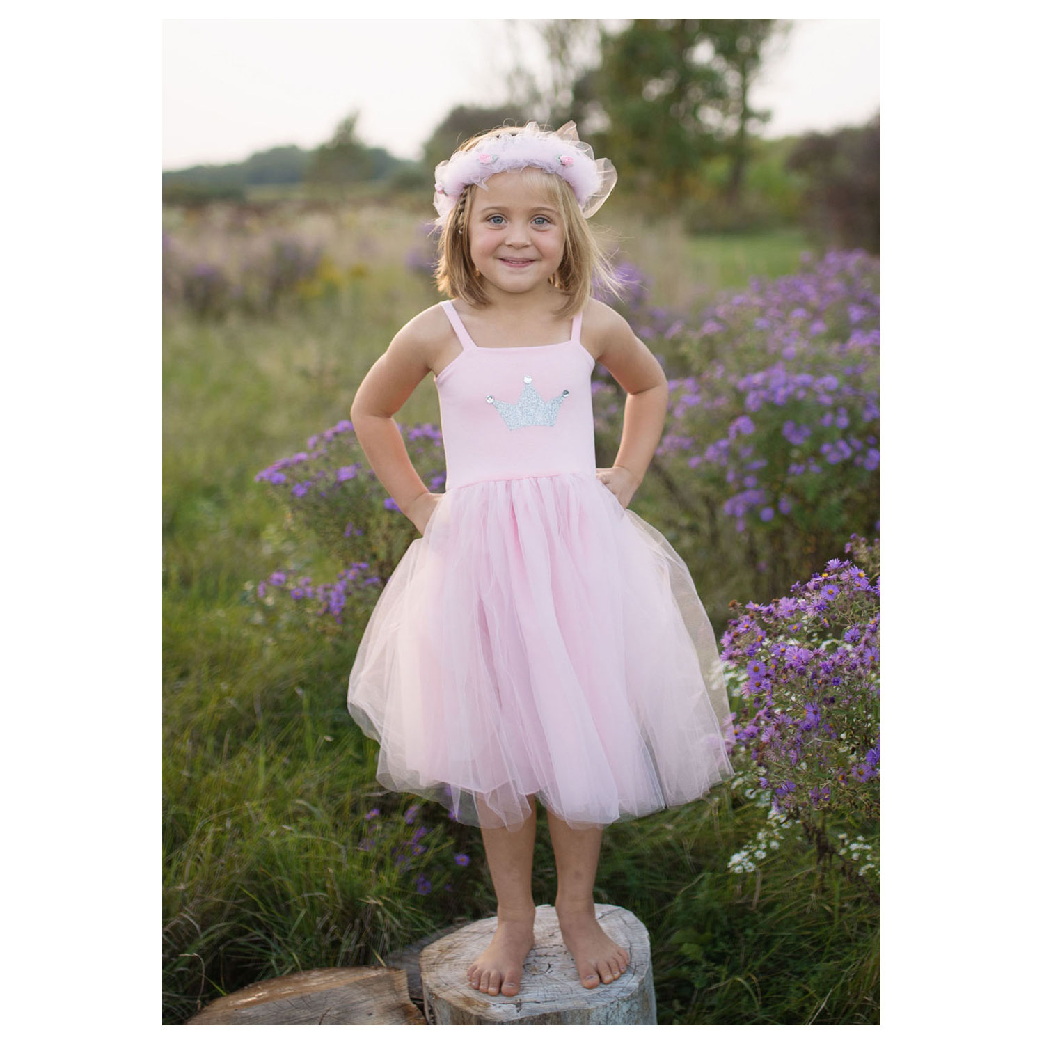 Verkleidungskleid Prinzessin Pink, 5-6 Jahre