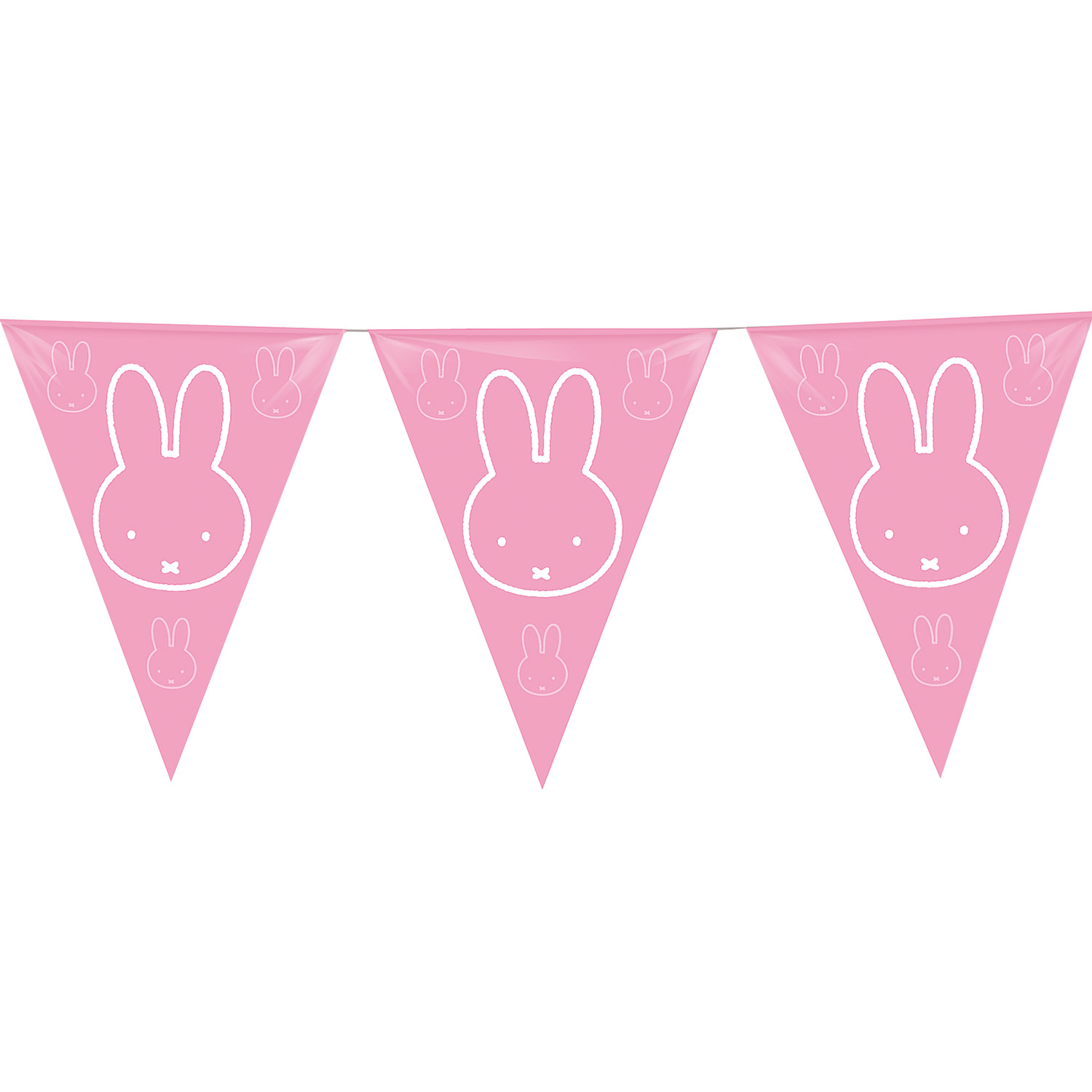 Wimpelkette Miffy Pink, 10mtr.