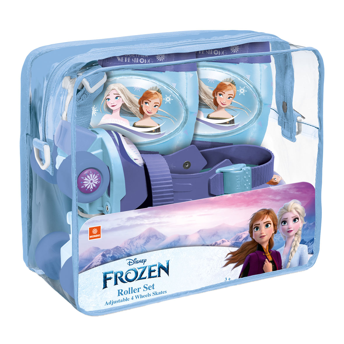 Mondo Disney Frozen Rollschuhe mit Schutzset, Größe 22-29