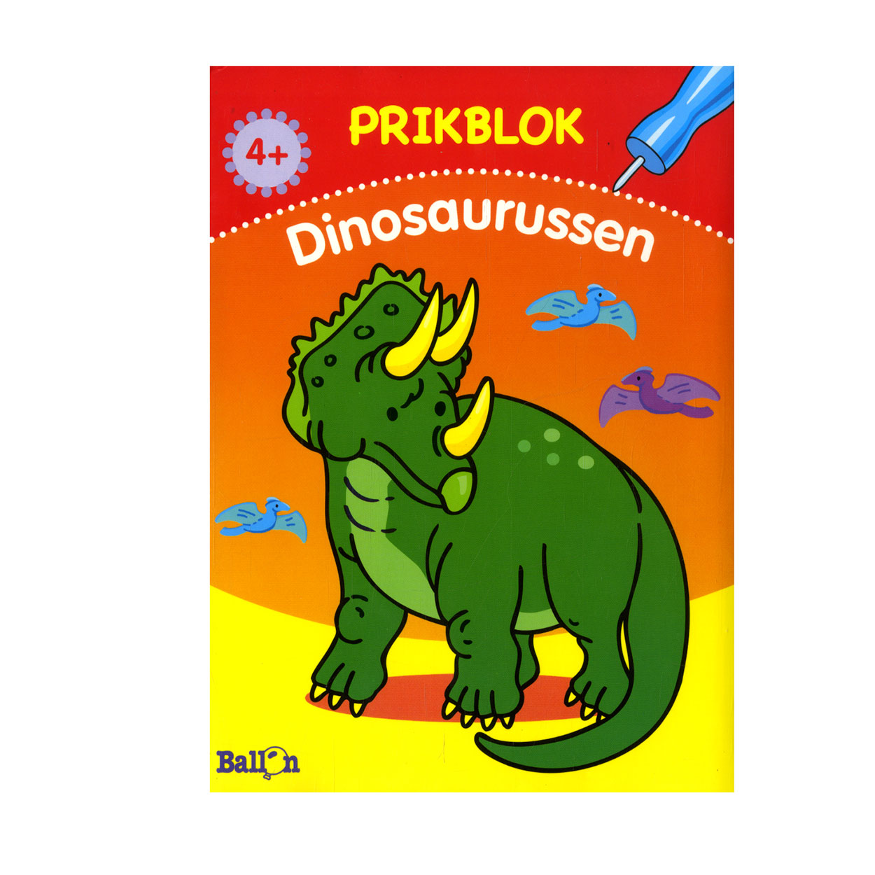 Kleur- en Prikblok Dino's