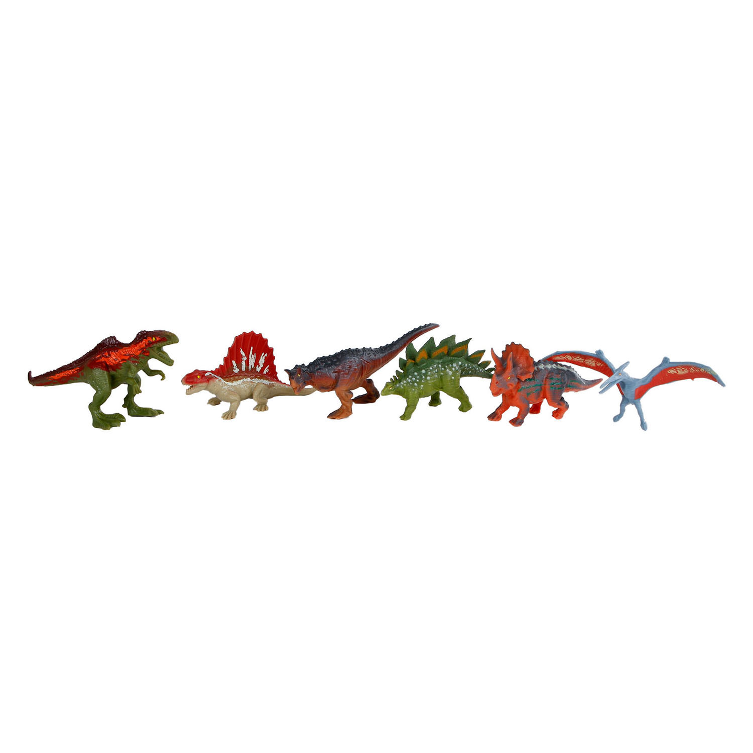Dinoworld Dinosaurus Speelfiguren, 6st.
