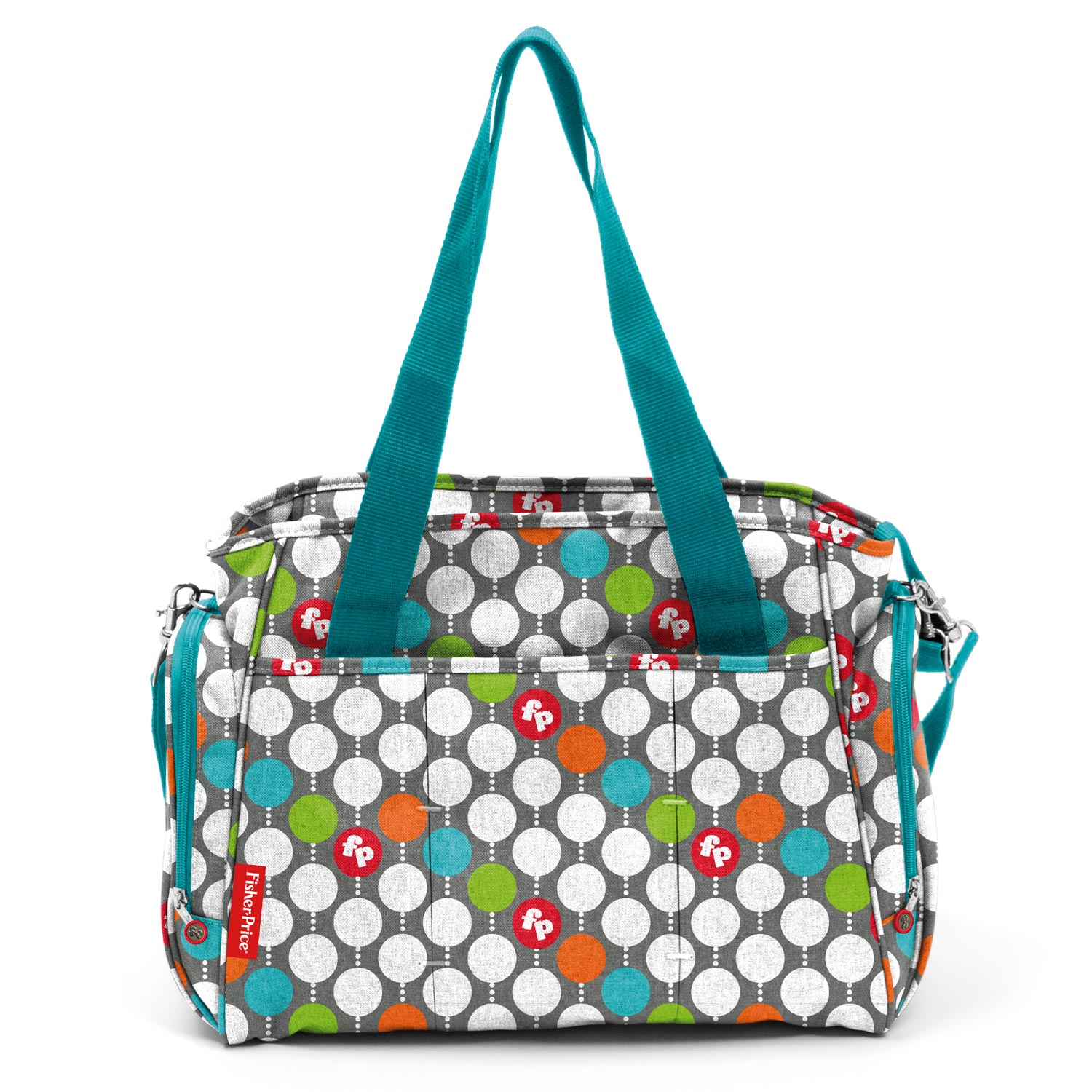 Fisher Price Luiertas met Doekjeshouder - Stippen, 37cm