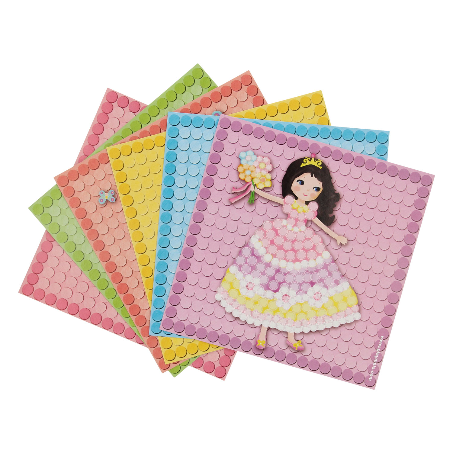 PlayMais Mosaic Kaarten Versieren Prinses
