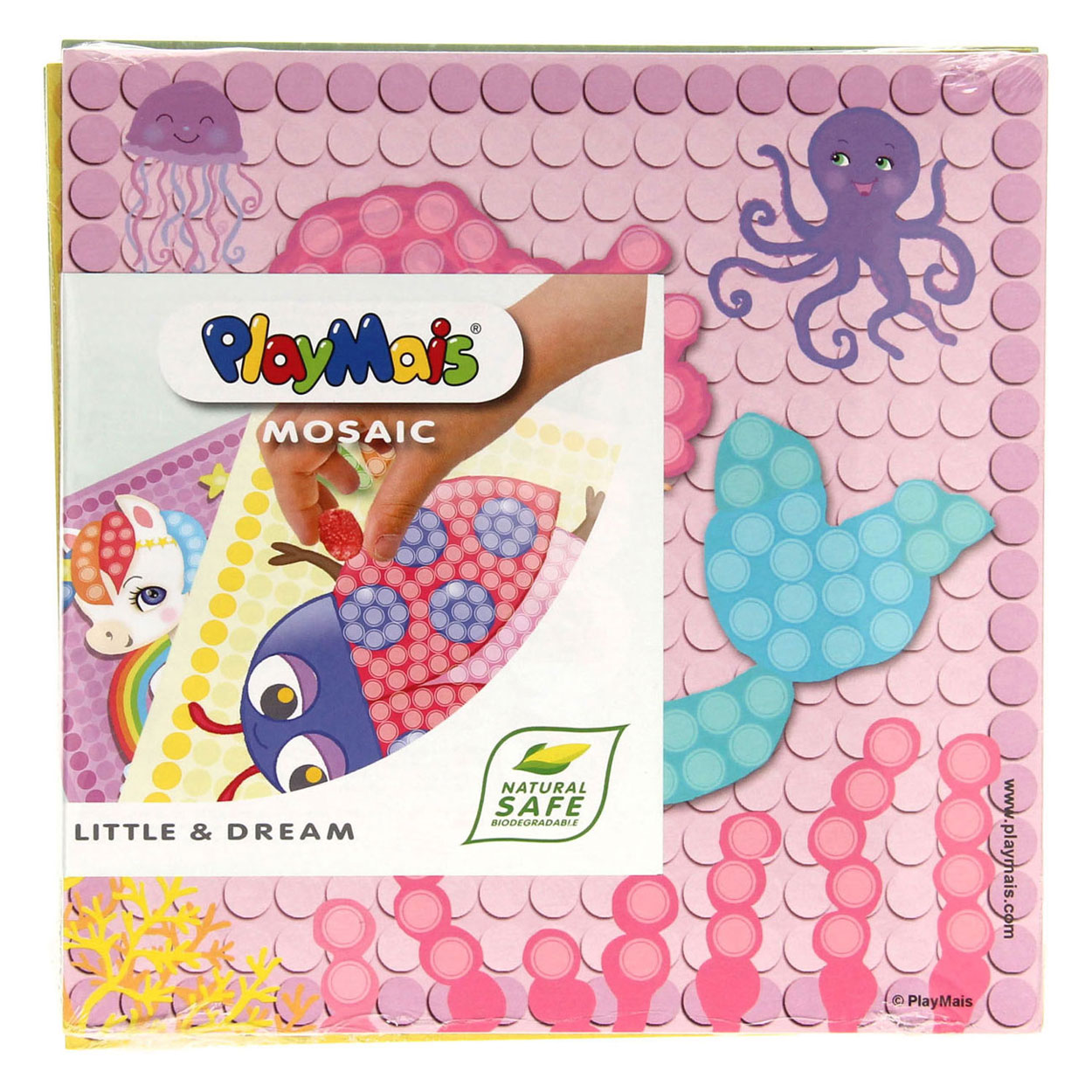PlayMais Mosaic Kaarten Versieren Meisjes Set, 24st.