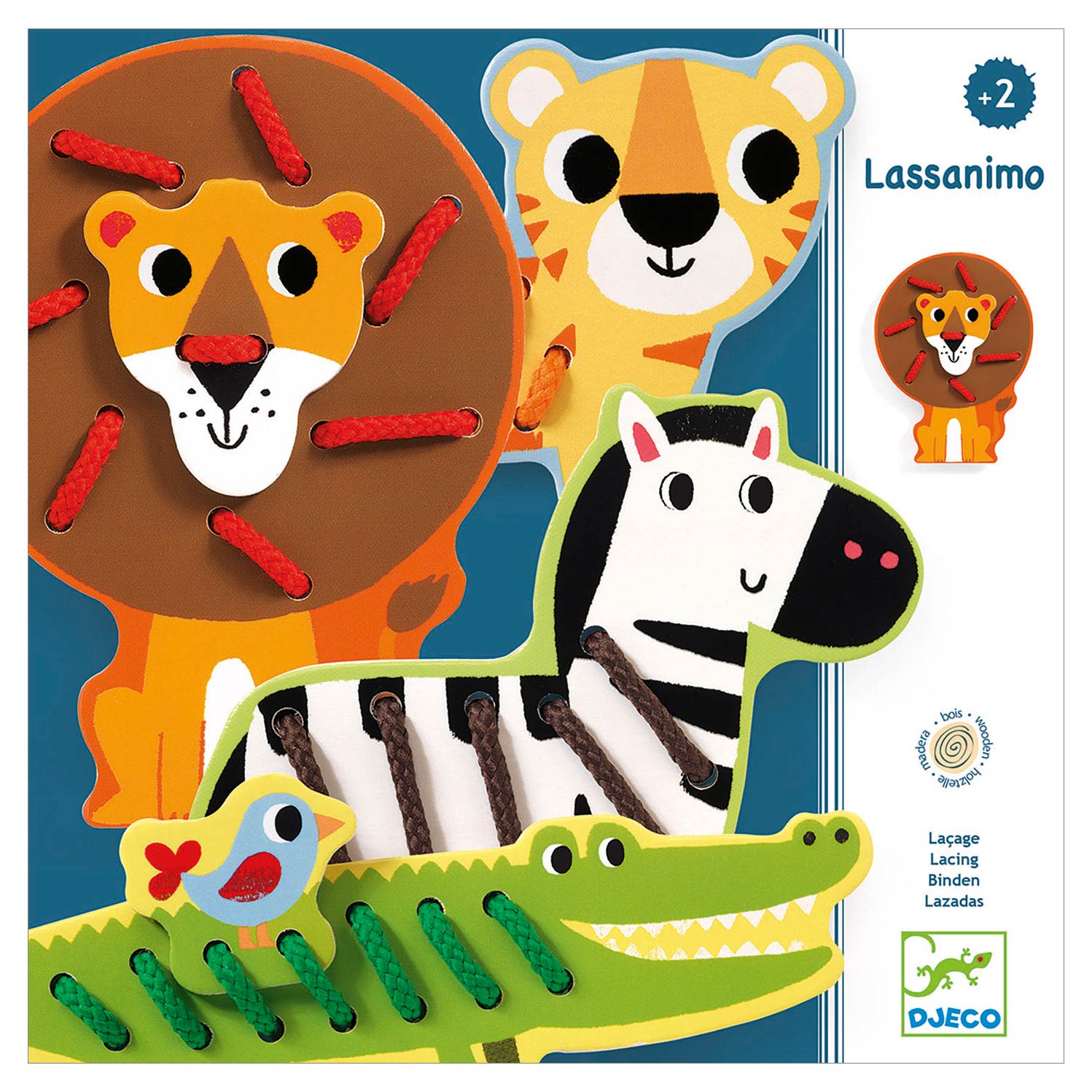 Djeco Holzpuzzle Tiere