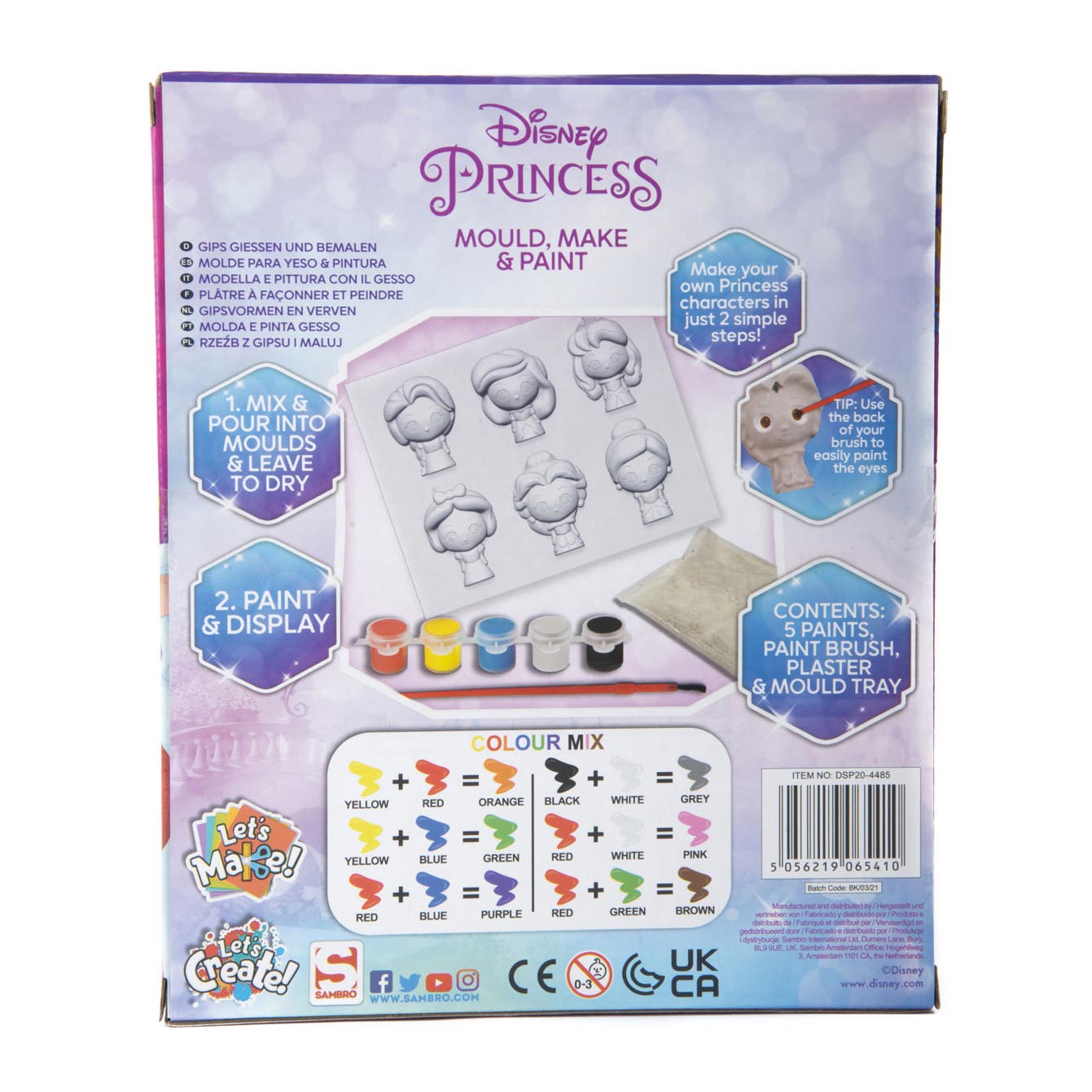 Gips Gieten & Schilderen Disney Prinses