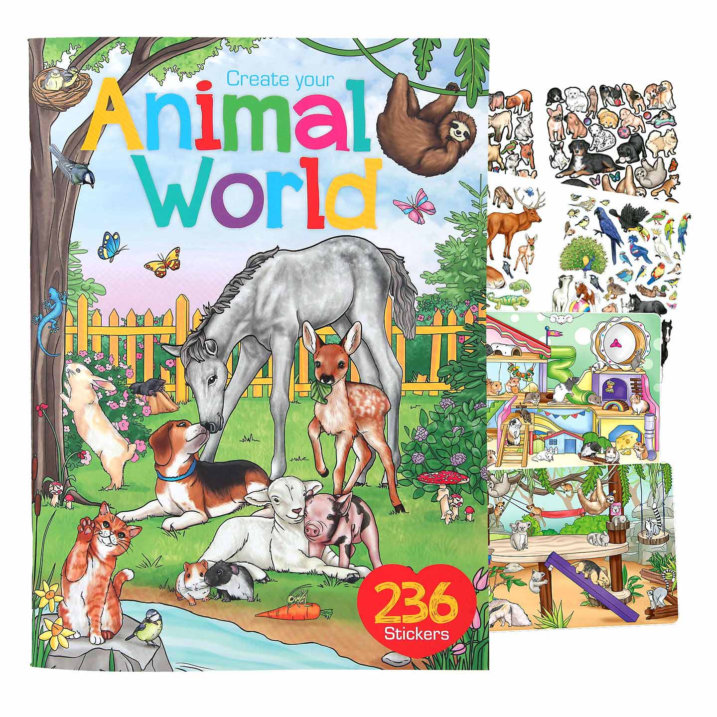 Create your Animal World Stickerboek