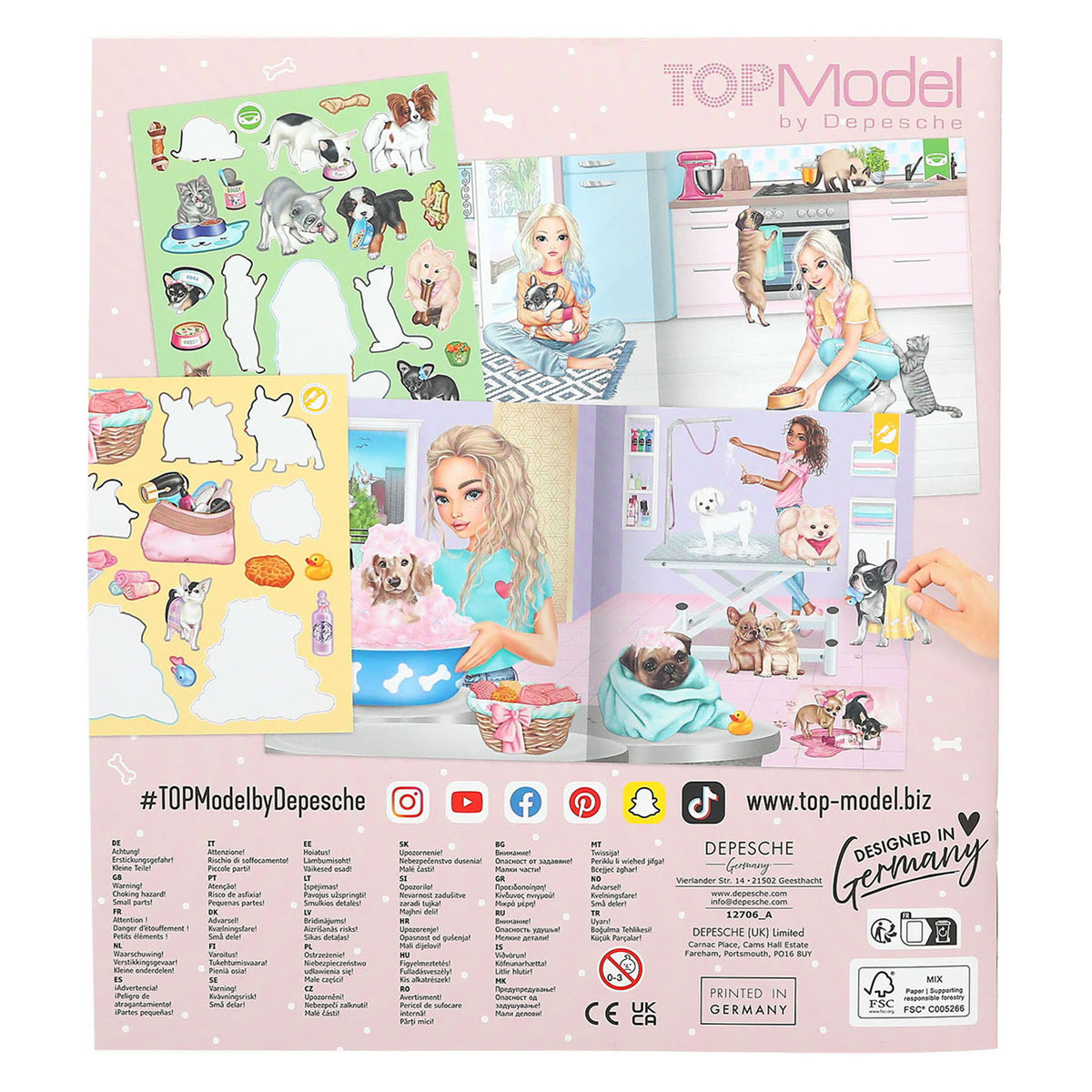 TOPModel Stickerworld Stickerbuch Kitty und Doggy