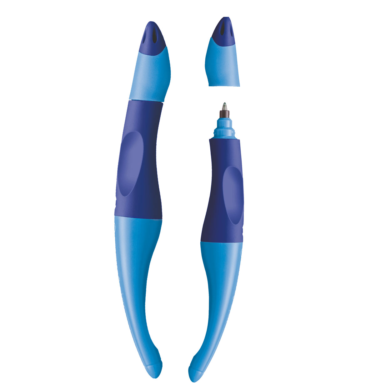 STABILO EASYoriginal – Ergonomischer Tintenroller – Rechtshänder – Blau