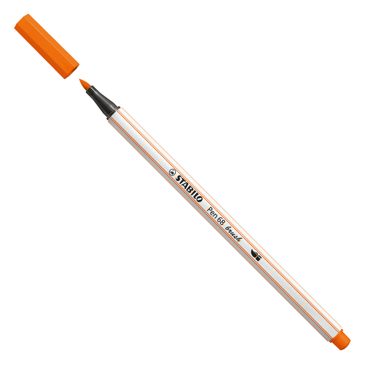 STABILO Pen 68 Brush - Viltstift - Bleek Vermiljoen (30)