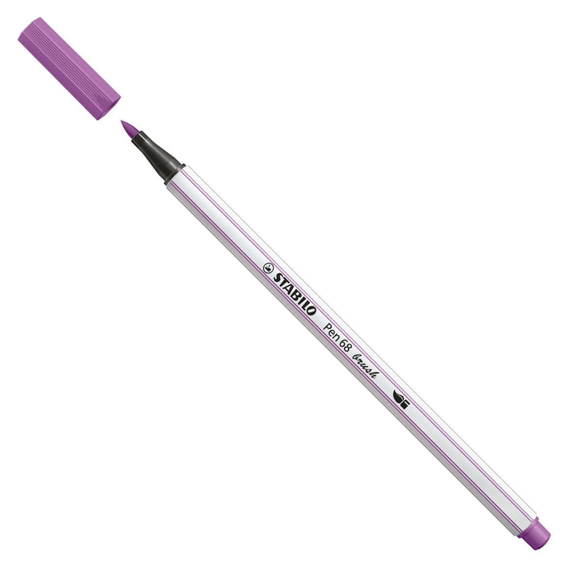 STABILO Pen 68 Brush - Filzstift - Pflaume Lila (60)