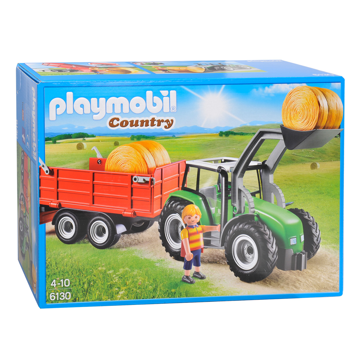 Playmobil 6130 Tractor met aanhangwagen