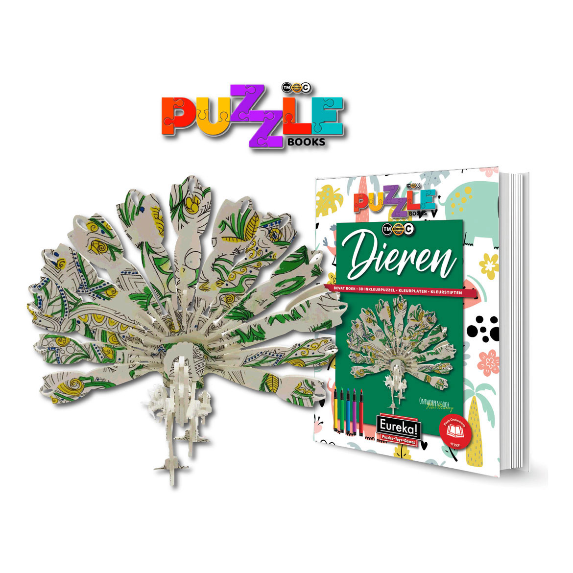 Eureka 3D Puzzel Books - Dieren
