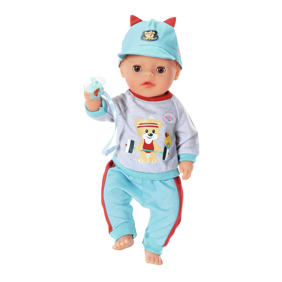 BABY born Little Sport Outfit Blauw, 36cm