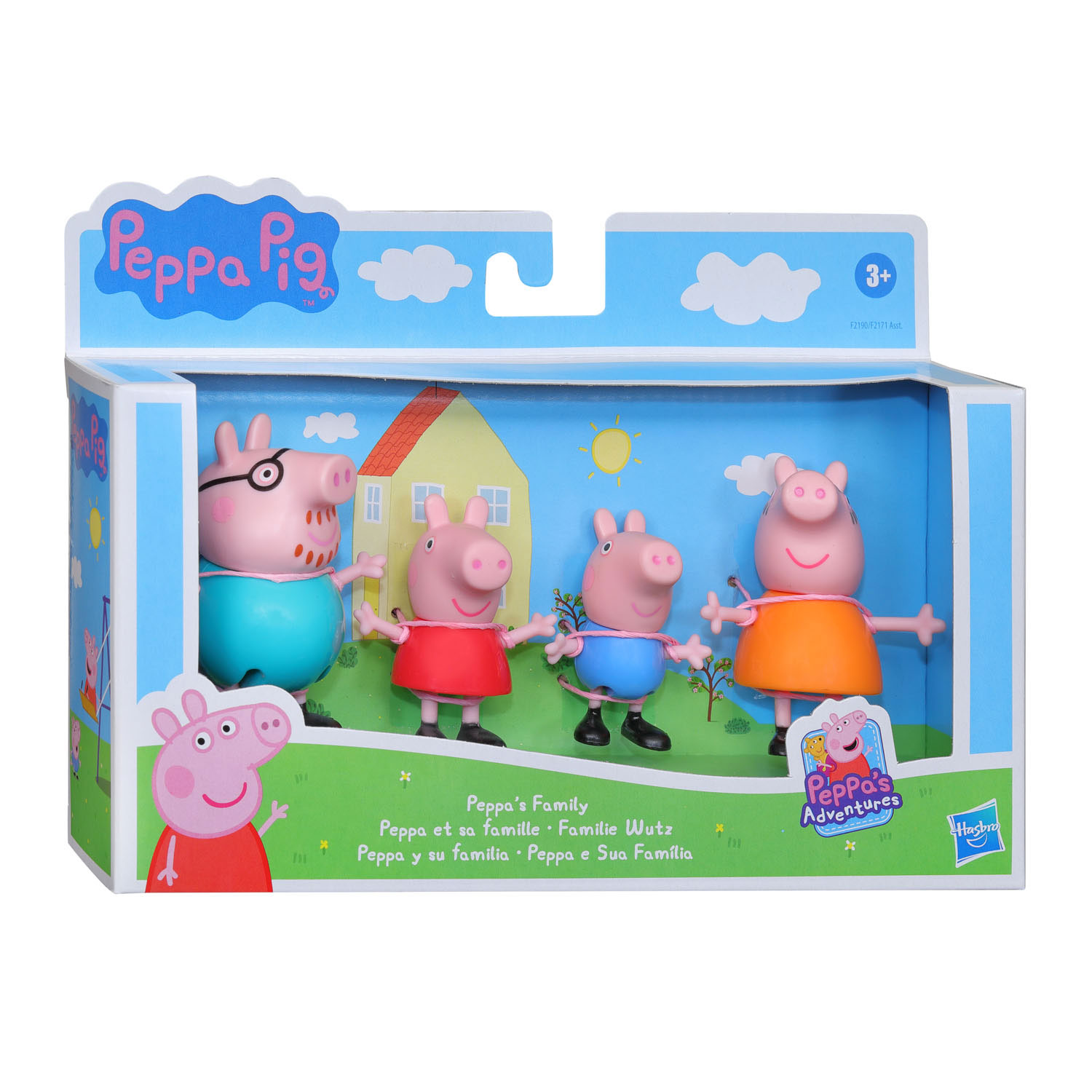 Hasbro Peppa Pig Peppa's Familie 4 klassieke figuren