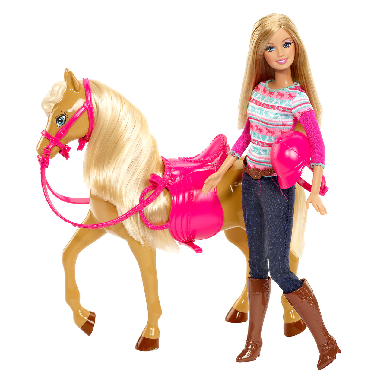 Barbie met promo paard