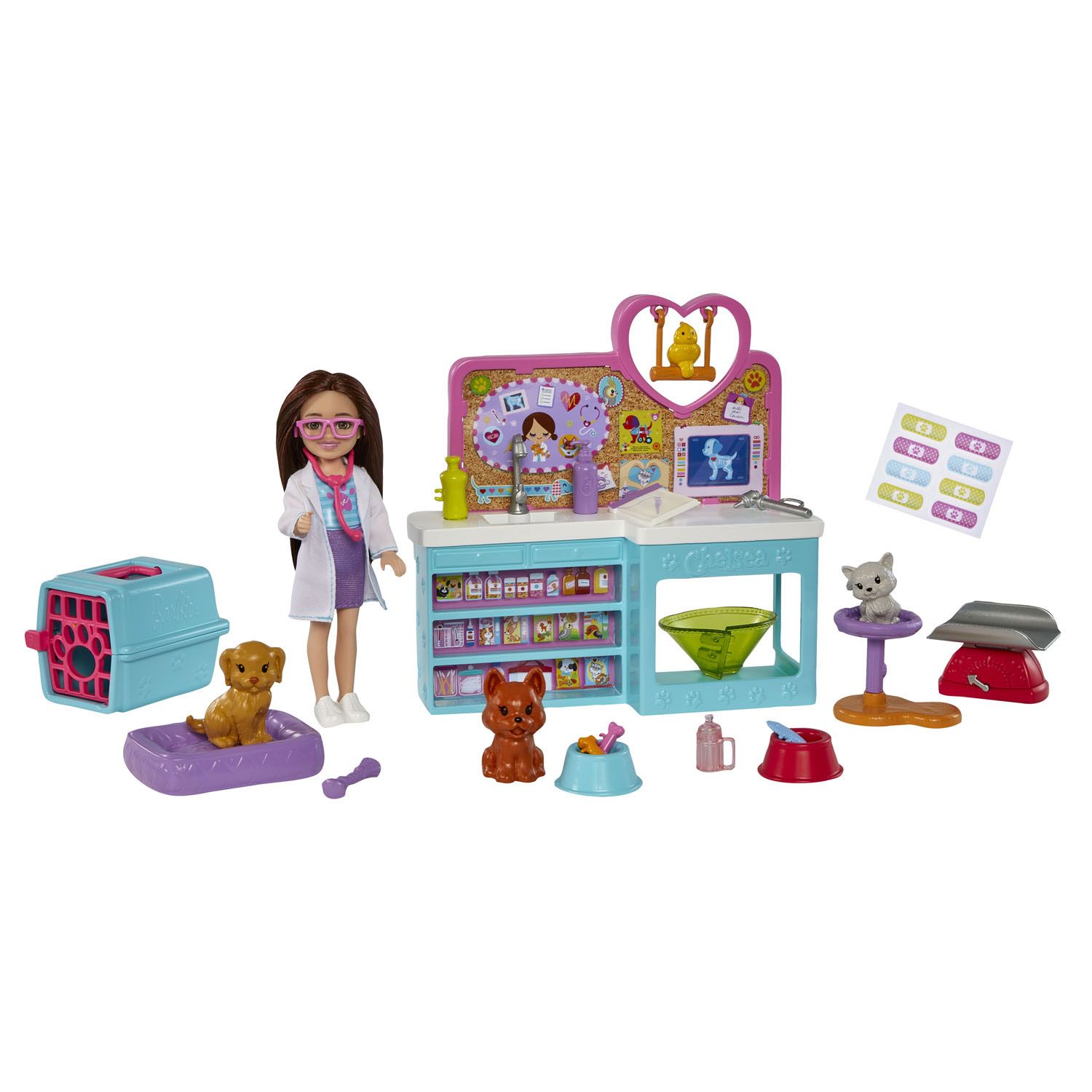Barbie Chelsea Puppe Tierarzt-Spielset