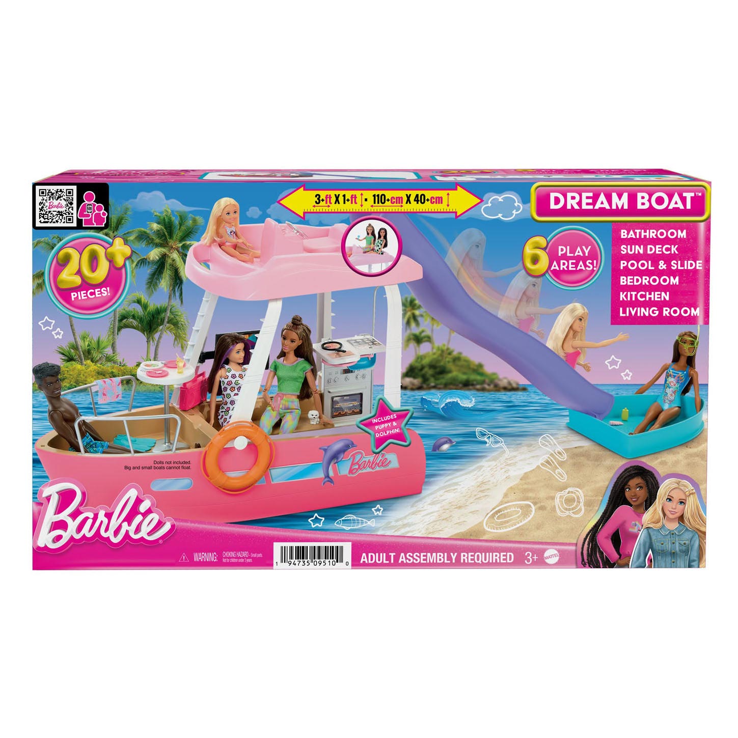 Barbie DreamBoat Spielset, 20tlg.